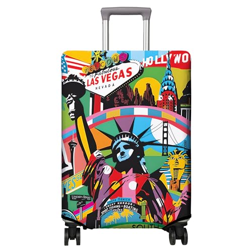 Travel Luggage Cover Suitcase Protector Fits 18 (B-3 / XL(29-32in))