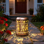 Birthday Gifts for Women Mom Grandma Solar Lanterns Outdoor Waterproof Hummingbird Garden Decor for Outside Gardening Gifts for Women Solar Metal Decoration for Yard (Hummingbird)