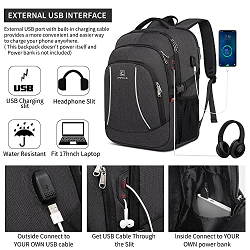 Backpack 17.3in Durable Travel Laptop Backpack (17.3inch / 17.3-grey)