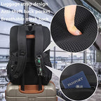 Laptop Backpack Fits 17 Inch Computer (A Black)