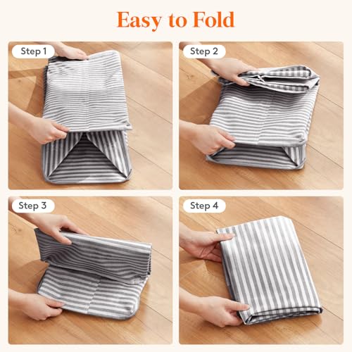 75L Large Laundry Baskets (Grey / 75L)