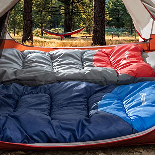 Sleeping Bag with Pillow (Gray / 86.6" x 31.5" Left Zipper)