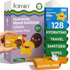 Mini Hand Sanitizer Wipes Travel Size 16 Pack (16 Pack Variety Pack)