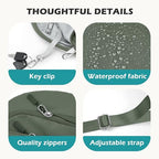 Anti Theft Crossbody Bag for Women Men (4-dark Green)