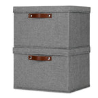 Storage Bins with Lids 2 (15×11×9.5 / A-Gray)