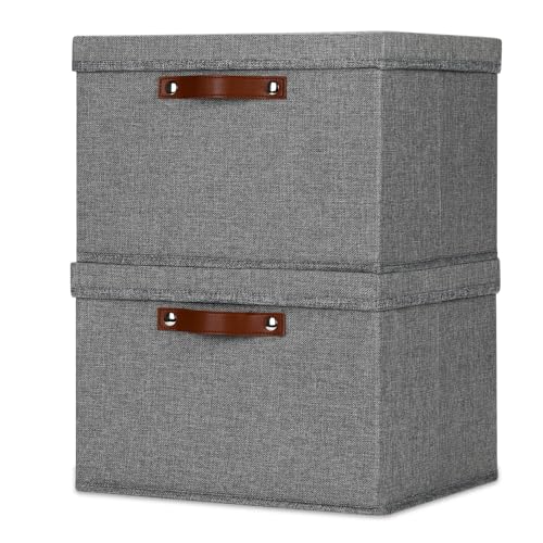 Storage Bins with Lids 2 (15×11×9.5 / A-Gray)