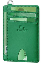 Slim Minimalist Wallet RFID Credit Card Holder for Men (small / Forest Green)