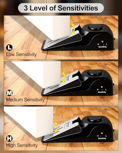 1 Pack Door Stop Alarm (1 Pack / Black)