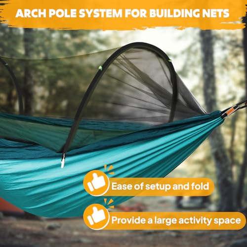 Ultra Light Travel Camping Hammock Pop (Blue/Dark Blue)