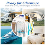 White Travel Hangers 10 Pack (10 Pack / White)