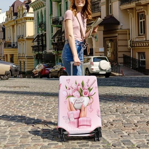 Travel Luggage Cover Suitcase Protector Fits 18 (Travel-6 / L(25-28in))