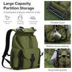 Travel Backpack for Women Men (Jungle Green / 18 Inch)