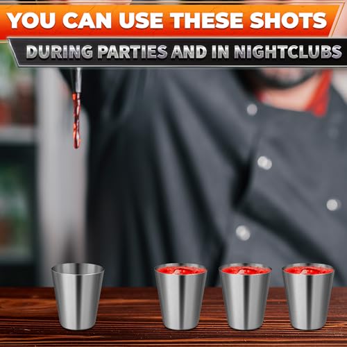 15 Pcs Stainless Steel Shot Glasses