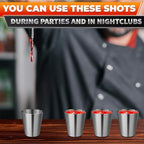 15 Pcs Stainless Steel Shot Glasses