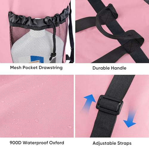 2PK 150L Laundry Bag Backpack (150L - 2PK / Pink)
