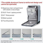 20 Inch Carry On Luggage Hard Shell Suitcases with Wheels Luggage Suitcase Travel Luggage for Women Men Rolling Luggage Bags for Business Trip Weekender (20 Inch / Grey Upgrade)