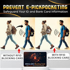 10 Pack RFID Blocking Card for Credit Debit Card (Oragne CL)