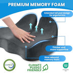 Ergonomic Seat Cushion (Gray / Large)