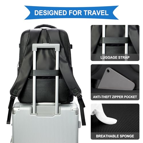 Vacuum Backpack Travel with Pump (A2-black / 30 liters)