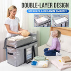 2 Tier Moving Bags (Silver / 2 Large- 2 Tier)