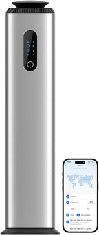 1000ML- Tower Hotel Scent Diffuser with WiFi App Control for Whole House - Commercial Diffuser Machine Cover 10000 Sq Ft - Scent Air Machine & Waterless Essential Oil Diffuser for Large Room - Silver