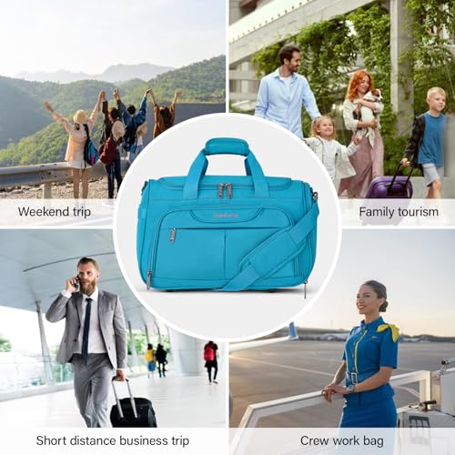Carry On luggage Bags for Travel (Caribbean Blue / Ultra Carry-On)