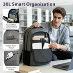 Travel Laptop Backpack (Grey / 17 Inch)