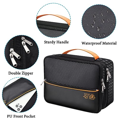 Electronic Organizer Travel Case (zipper-black)