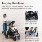 Vista V3 Convertible Single (Vista V3 Stroller / Jake (Charcoal))