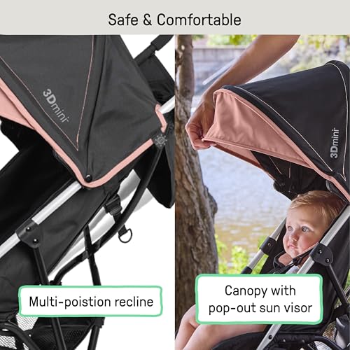3D Mini Convenience Stroller (Dusty Rose Pink)