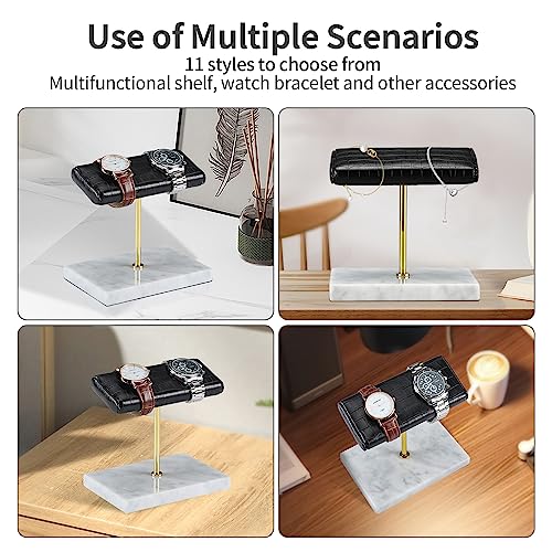 Watch stand watch display stand watch holder watch Handcrafted watch holder (white/glod/croco)