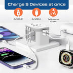 Universal Travel Adapter (White/Silver)