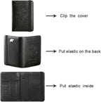 Airtag Passport Holder Cover Wallet Travel Essentials RFID Blocking Leather - Image 5