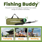 Kids Fishing Pole For Boys (Green / 5ft)