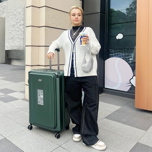 Carry On Luggage (Dark Green / 20 Inch & 29 Inch)