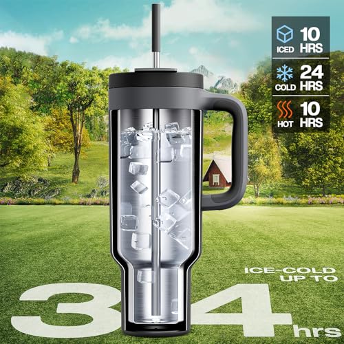 50 oz Tumbler with Handle (Midnight / 50 Ounces)