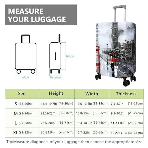 Travel Luggage Cover Suitcase Protector Fits 18 (Travel-5 / S(18-20in))