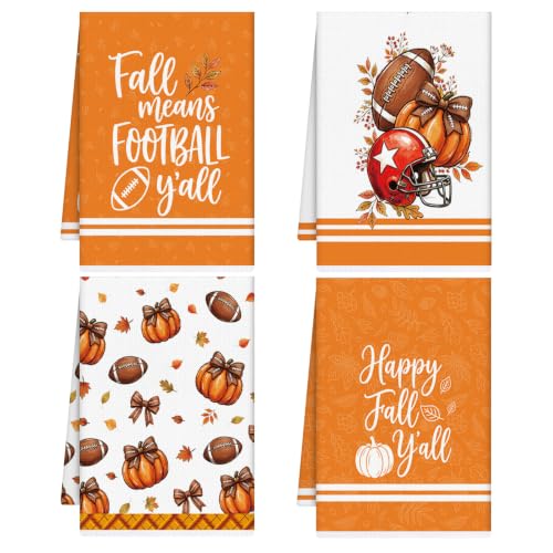 Fall Football Kitchen Towels 4 PCS