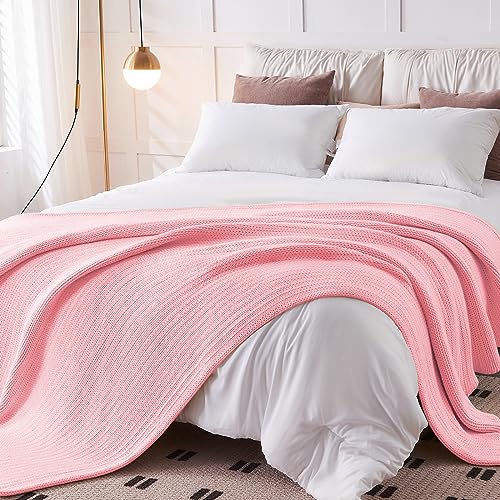 Knitted Weighted Blanket (34-light Pink / 60" x 80" | 15lbs)
