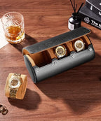 Watch Roll Travel Case (black / L)