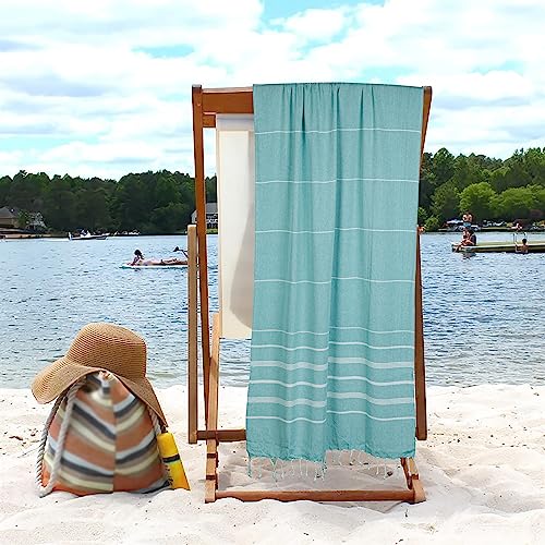 Cotton Turkish Beach Towels (39 x 72 inch ( Beach towel - 4 PACK ) / Aqua)