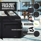 Travel Duffle Bag for Women & Men. Duffel Bag for Traveling & Camping (80L / All Black)