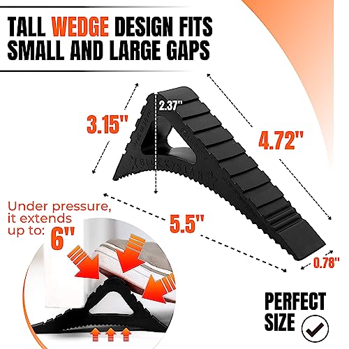 Rubber Door Stopper & Window Wedge (Green)