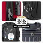 2pcs TSA Approved Luggage Locks with 4pcs Zipper Locks