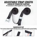 1 in x 12 ft Lashing Straps (12 PK / Black)