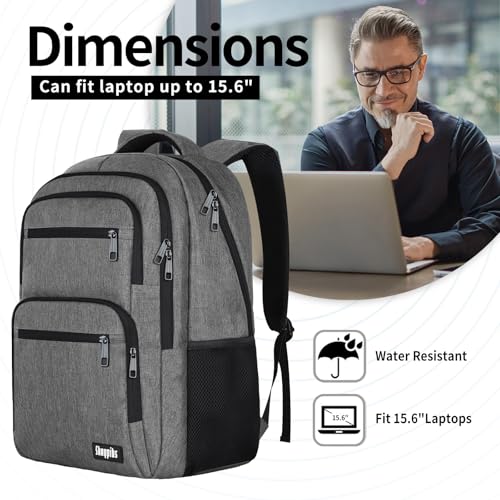 Travel Laptop Backpack (A2-grey / 15.6 Inch)