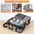 Insulated Lunch Bag for Women (Floral Black)