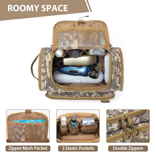 Tactical Toiletry Bag for Men (Desert Yellow)