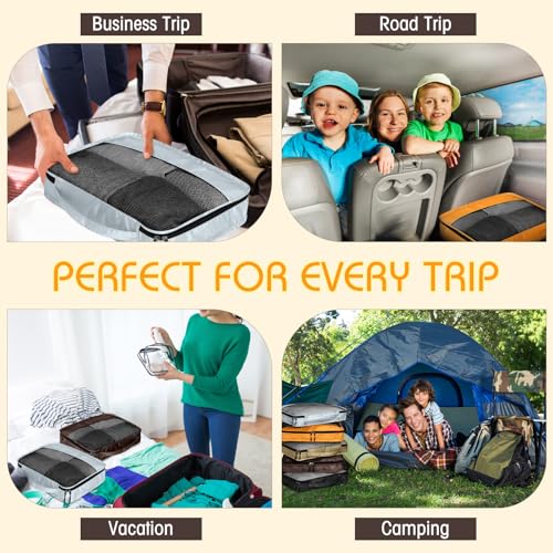 Packing Cubes for Suitcase Large Organizer Bags (Apricot / Large)