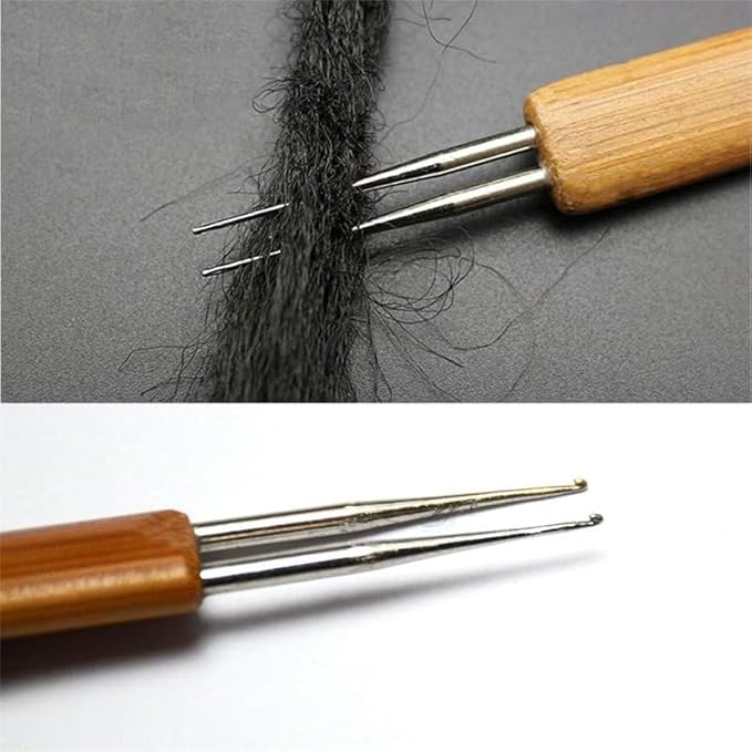 Knitting Tools Wig Dreadlocks Styling Tools Appliances Brown (0.5mm,Brown Two Heads)